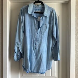 Free People Denim shirt/dress